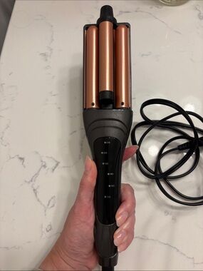 Revlon Triple Barrel Waver - Rose Gold & Black